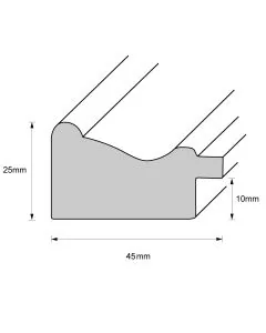 Holzrahmen D456 Grün