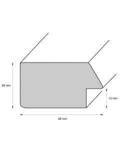 Holzrahmen D5000 Stahlsilber