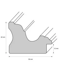 Holzrahmen D5030 Silber