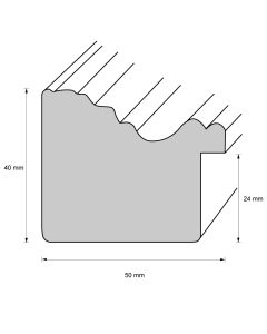 Holzrahmen D504 Silber