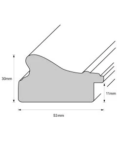 Holzrahmen D533 Weiß