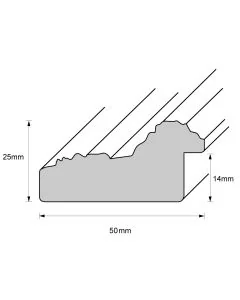 Holzrahmen D552 Weiß