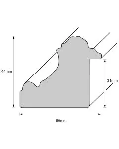 Holzrahmen D560 Weiß