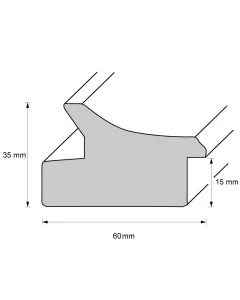 Holzrahmen D602 Hellbraun