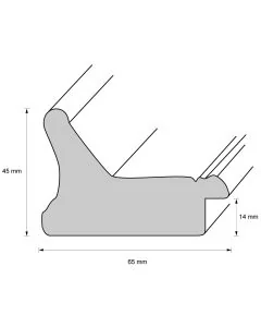 Holzrahmen D6500 Silber