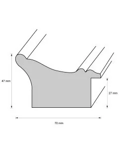Holzrahmen D7000 Silber