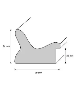 Holzrahmen D812 Grau