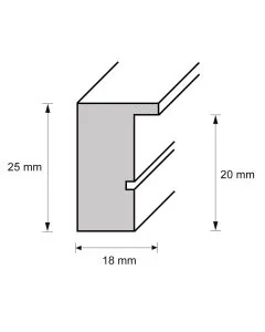 Holzrahmen Kiel Wenge
