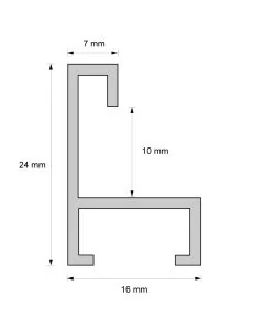 Alurahmen M0821 Eiche