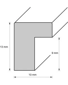 Holzrahmen M1013 schneeweiß