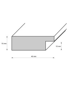 Holzrahmen M4015 Weiß