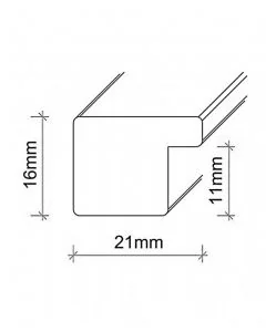 Kunststoffrahmen SL010 Eiche
