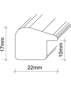 MDF-Rahmen SL025 Weiss