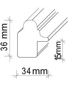 Kunststoffrahmen SL105 Gold