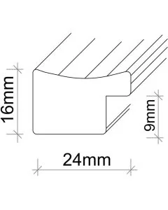 Kunststoffrahmen SL309 Blei