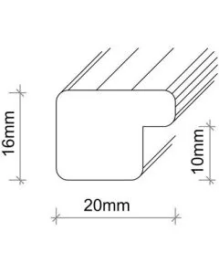 MDF-Rahmen SL358 Ahorn