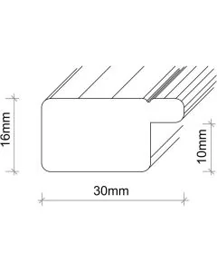 Kunststoffrahmen SL393 Kirsch Silber