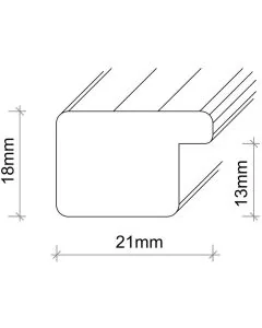 MDF-Rahmen SL399 Weinrot