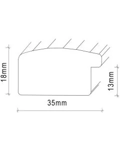 MDF-Rahmen SL610 Vintage Weiss