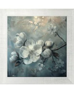 Poster mit Motiv 'Silver Blossom 6'