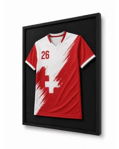 Trikotrahmen Aluminium 70 cm x 90 cm Schwarz-Glanz