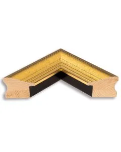 Holzrahmen D403 gold-schwarz