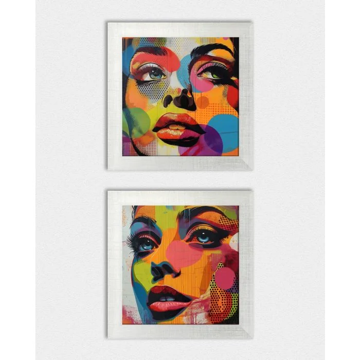 Posterset 'Colorfaces B2' - 2 Poster