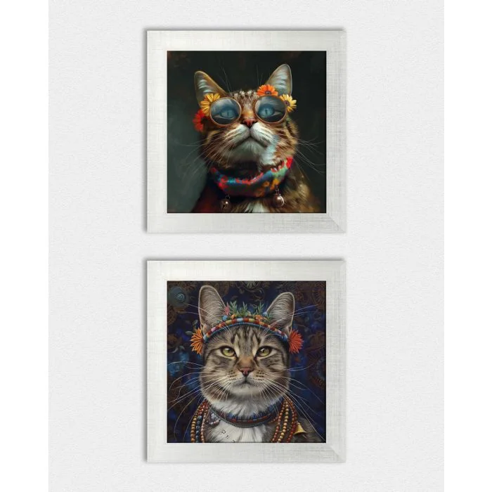 Posterset 'Hippycats B1' - 2 Poster