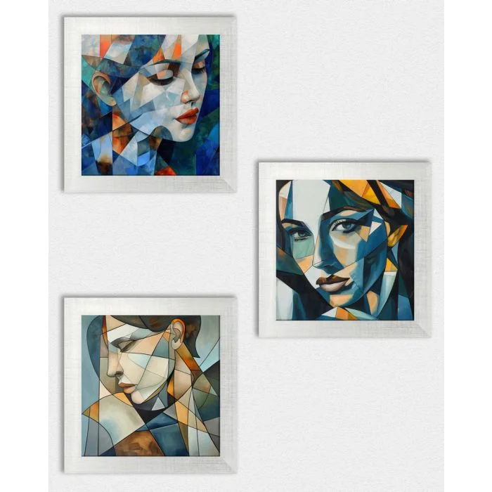Posterset 'Colorfaces C1' - 3 Poster