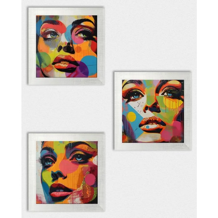 Posterset 'Colorfaces C2' - 3 Poster