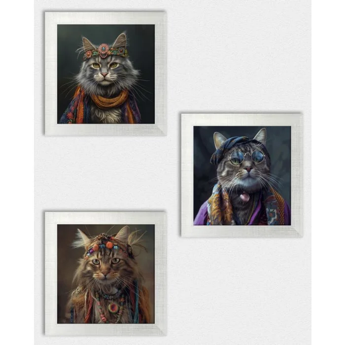Posterset 'Hippycats C3' - 3 Poster