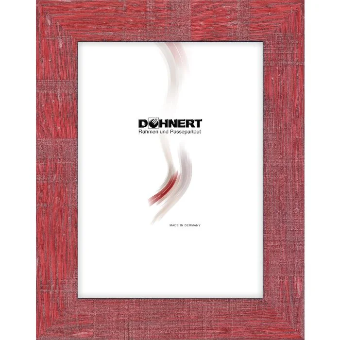 Kunststoffrahmen D103 rot-braun-weiß