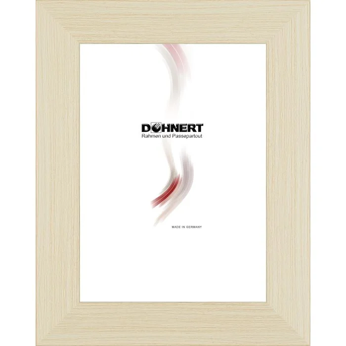Kunststoffrahmen D104 natur-weiß