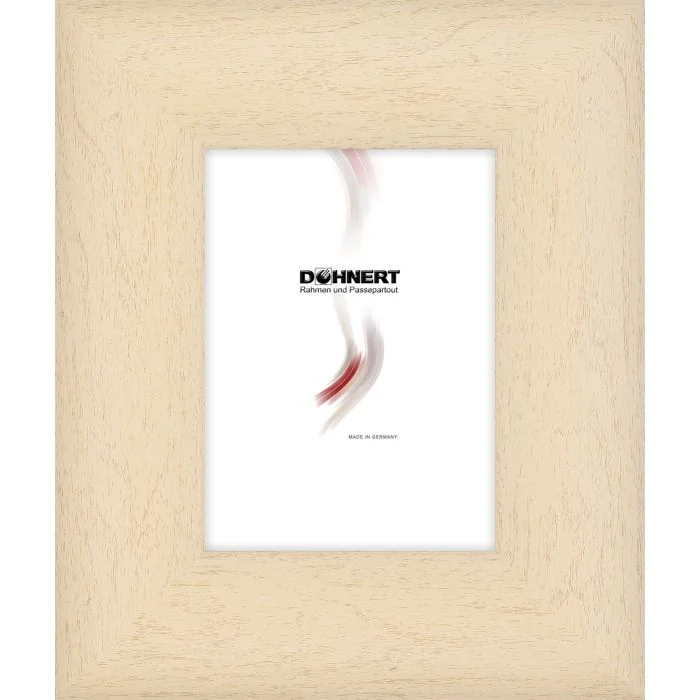 Kunststoffrahmen D107 natur-weiß
