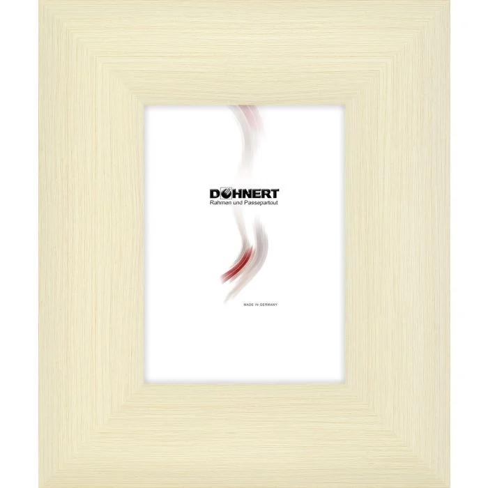 Kunststoffrahmen D107 cremeweiß