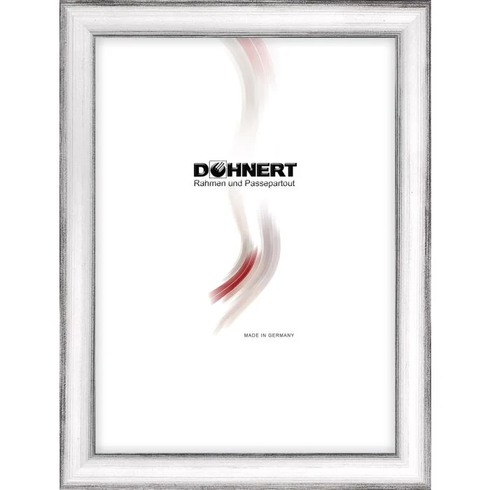 Holzrahmen D117 Silber-Schwarz