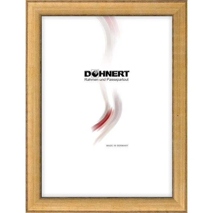 3D-Bilderrahmen Krasspedia D117 Gold-Schwarz