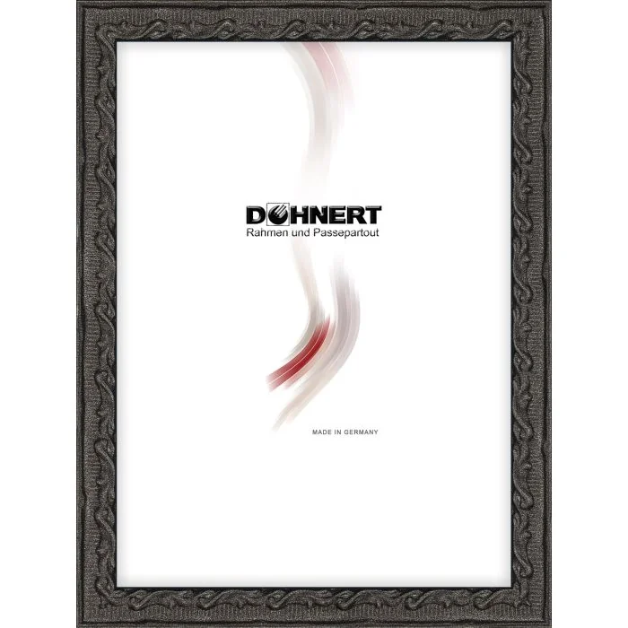 Holzrahmen D132 schwarz-silber