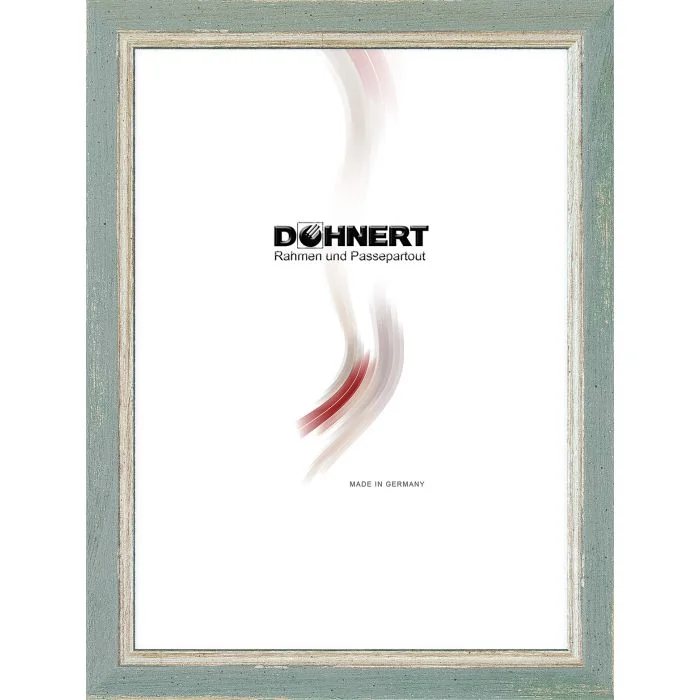 Holzrahmen D138 Türkis-Silber