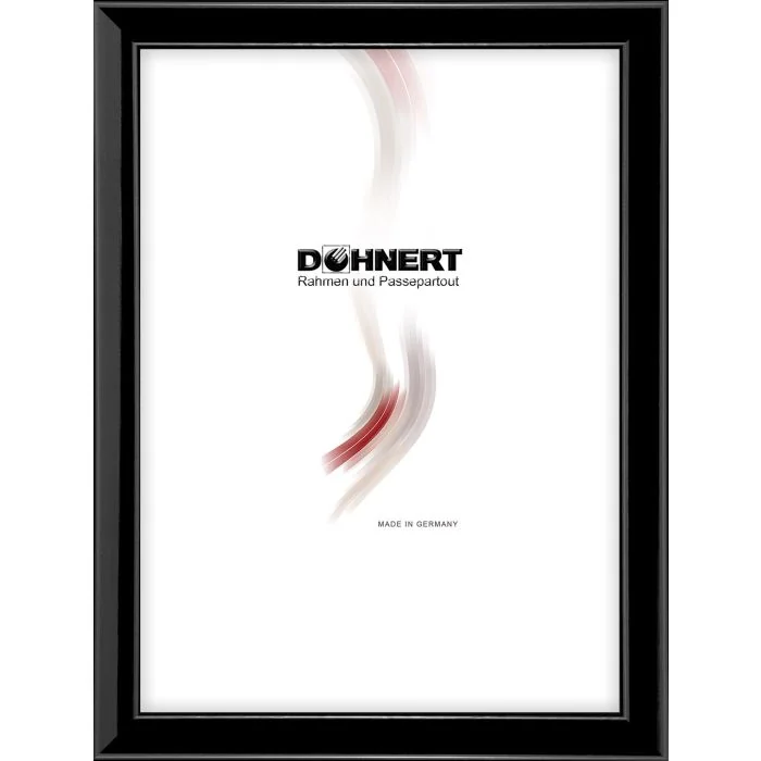 Holzrahmen D150 schwarz glänzend