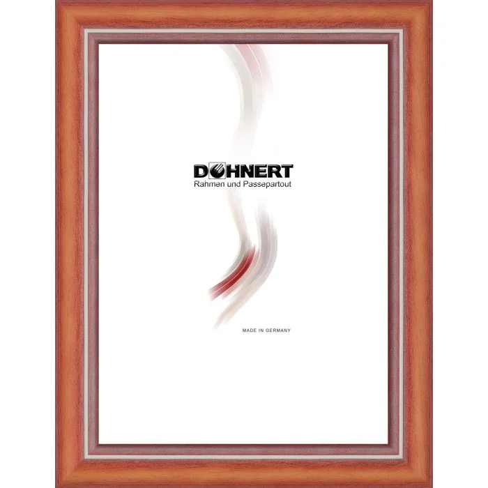 Holzrahmen D212 orange-weiß matt