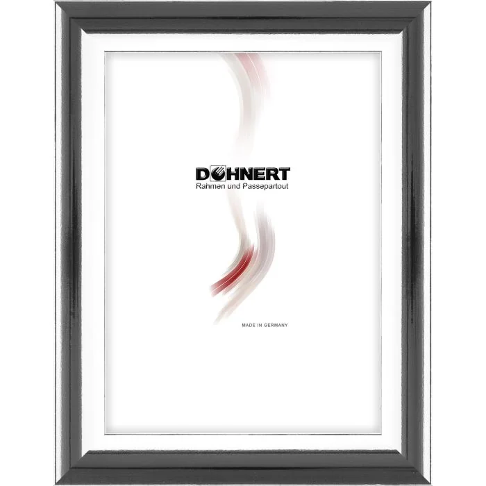 Kunststoffrahmen D246 silber glänzend