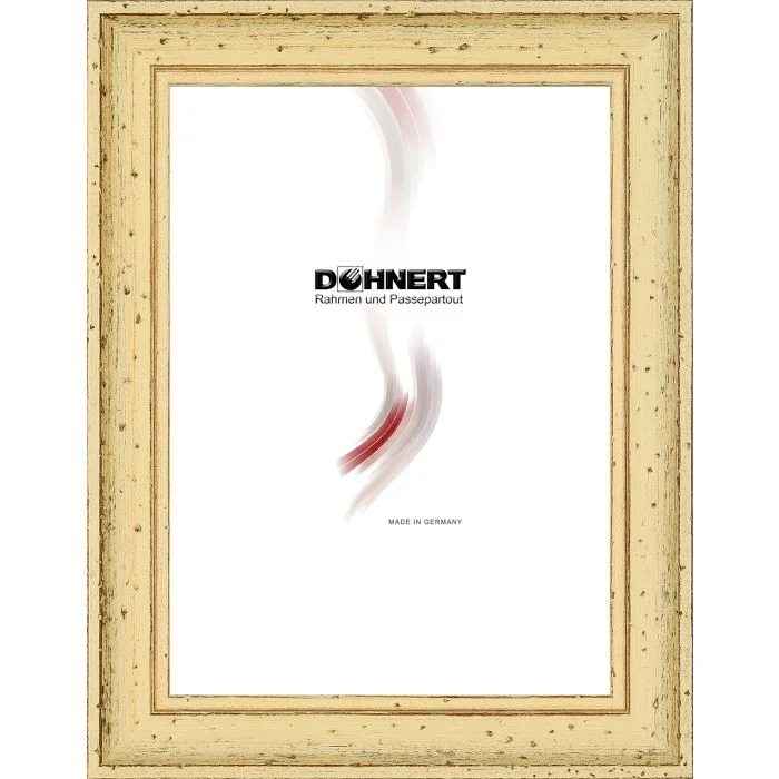 Holzrahmen D248 zartgelb gekerbt