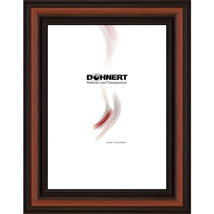 Holzrahmen D270 dunkelbraun-rot
