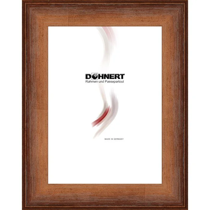 Holzrahmen D299 weinrot-orange matt
