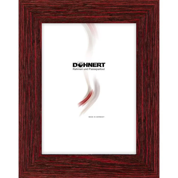 Holzrahmen D308 rot-natur