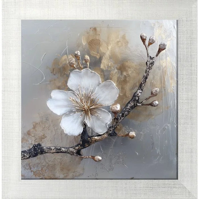 Poster mit Motiv 'Silver Blossom 1'