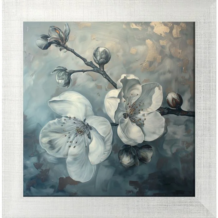 Poster mit Motiv 'Silver Blossom 5'