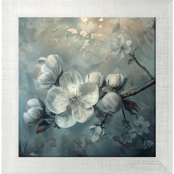 Poster mit Motiv 'Silver Blossom 6'