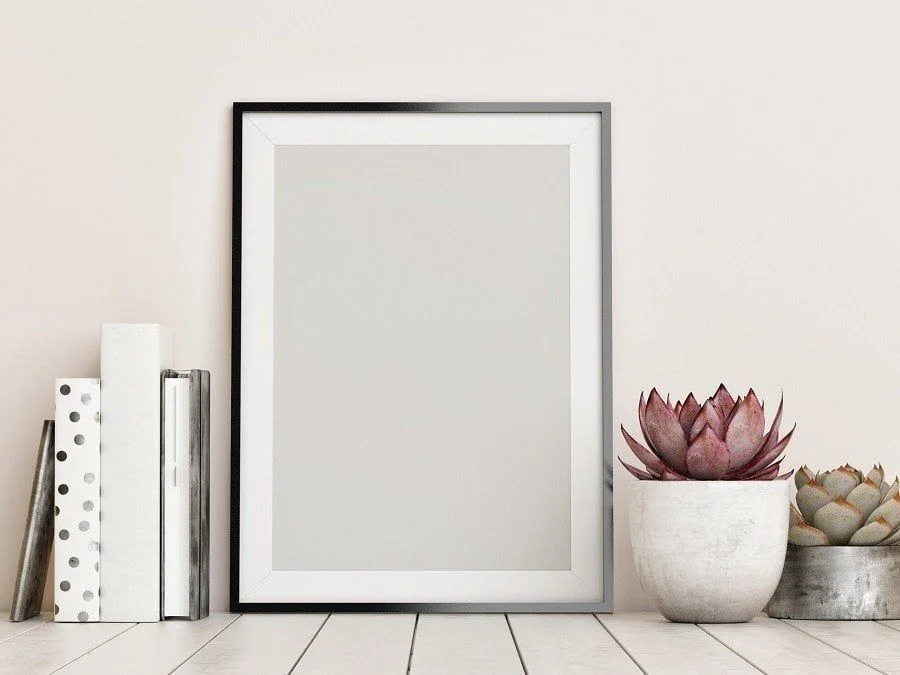 Leerer Bilderrahmen aus Acrylglas